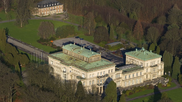 Essen - Villa Hügel von oben
