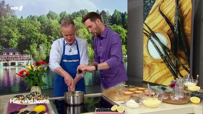 Blaubeer-Tartelettes mit Vanillecreme