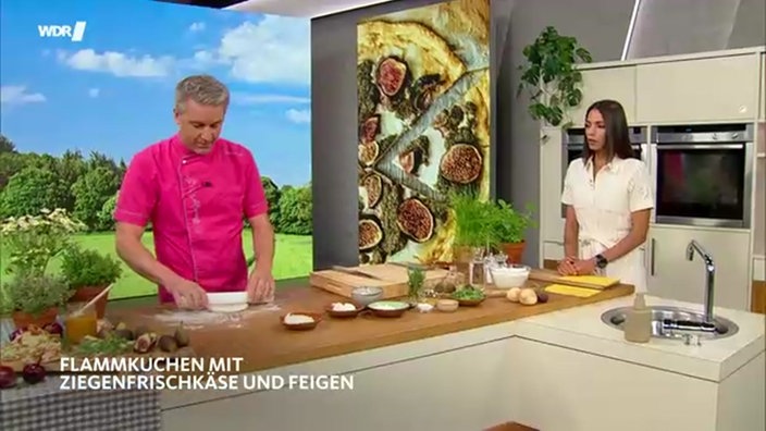 Matthias Ludwigs und Jennifer Jeromin in der Hier und Heute Küche