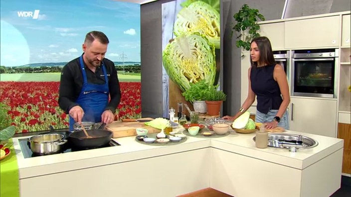 Alexander Wulf und Jennifer Jeromin in der Hier und Heute Küche