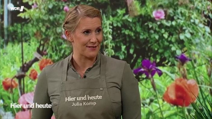 Julia Komp im Hier und heute Studio