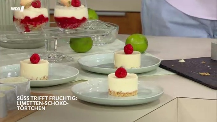 Limetten-Schokotörtchen