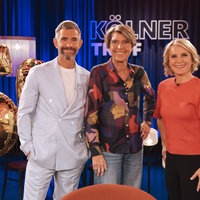 Susan Link und Micky Beisenherz mit Gesprächsgast Bettina Böttinger