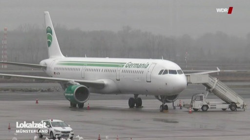 Flugzeug der Fluggesellschaft Germania.