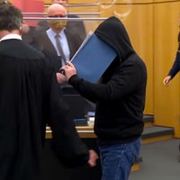 Szene aus dem Landgericht Münster, unter anderem kit Angeklagten