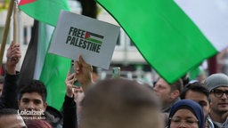 Demonstranten bei einer Pro-Palästina-Demo