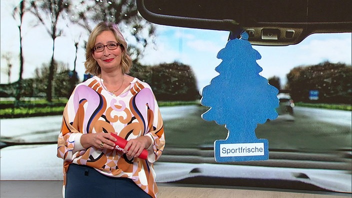 Moderatorin Yvonne Willicks bei der Servicezeit