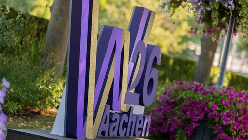 Das Logo der Reit-WM 2026 in Aachen