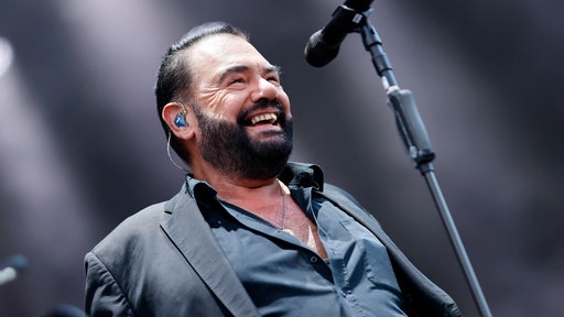 Marian Gold, Sänger von Alphaville , bei einem Konzert 2023 in Köln 