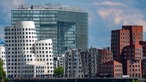 Neuer Zollhof Gebäudekomplex in Düsseldorf