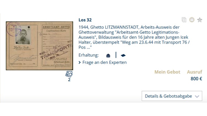 Screenshot Website Auktionshaus 