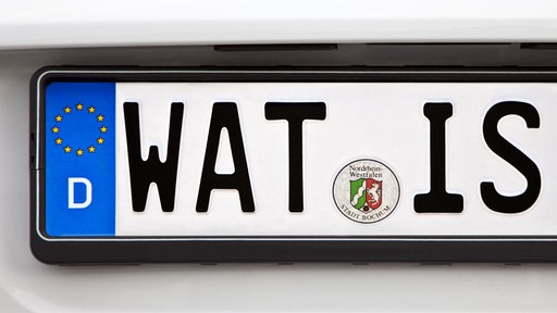 Autokennzeichen "WAT IS"