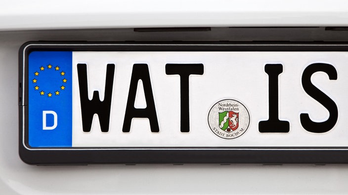 Autokennzeichen "WAT IS"