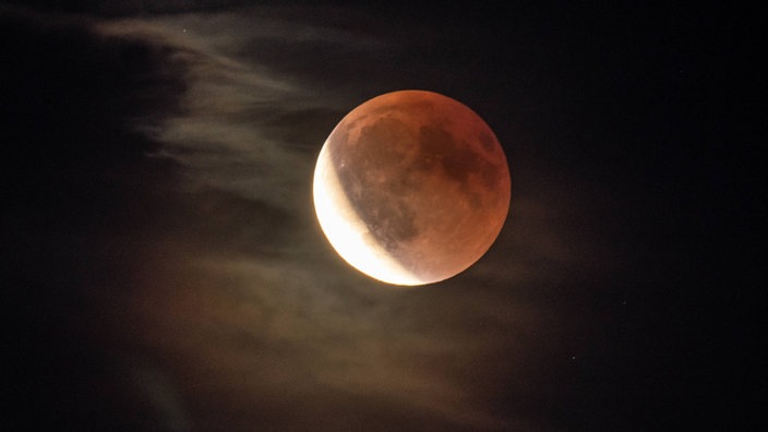 Die Mondfinsternis in Stolberg bei Aachen