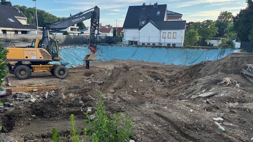Bei Bauarbeiten wurde ein Bombe aus dem Zweiten Weltkrieg in Siegburg gefunden