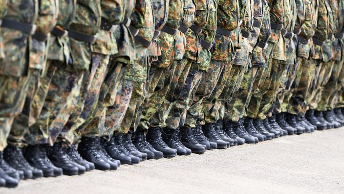 Soldaten beim Appell