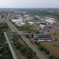 Drohnenansicht des Chemieparks Sachsen-Anhalt