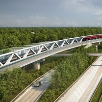 So soll die Brücke für die neue Stadtbahnlinie U81 in Düsseldorf-Stockum aussehen.