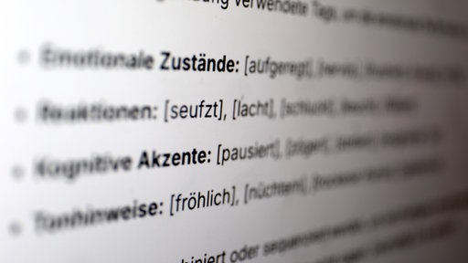 Mit Kennzeichningen wie "lacht" oder "flüstert" lassen sich KI-Stimmen emotionaler machen