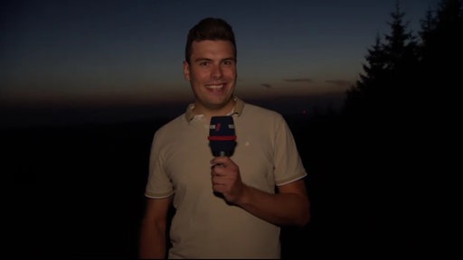 Felix Tusche beim Sternschnuppengucken in Winterberg