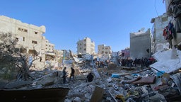 Trümmer von Häusern in Gazastadt am 13.1.2025
