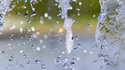 Nahaufnahme von Wassertropfen