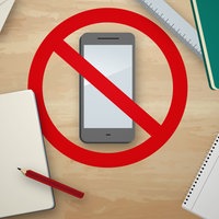 Grafik: Durchgestrichenes Handy