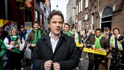CDA-Parteivorsitzender Henri Bontenbal bei einer Wahlkampfveranstaltung
