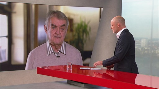 Herbert Reul im Interview mit Moderator Andreas Bursche