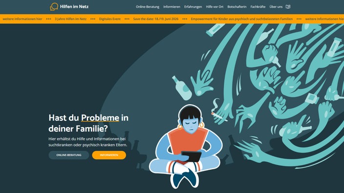 Homepage von Hilfen im Netz