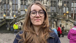 Khrystyna Lishchynska bei der Versammlung in Aachen
