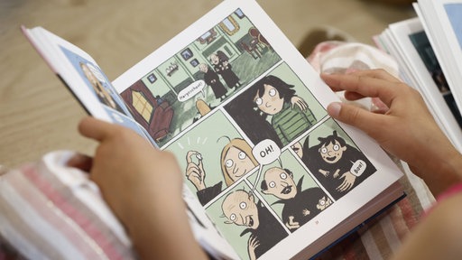 Eine Seite des Kinderbuches "Der Zahn"