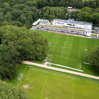 Blick auf das Geißbockheim -Trainingsgelände des 1. FC Köln