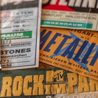 Eine Sammlung von Konzerttickets