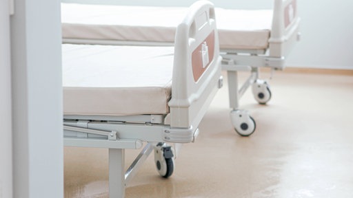 Betten im Krankenhaus