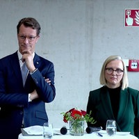 Agnes Heftberger und Hendrik Wüst