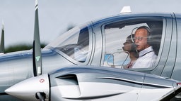 Friedrich Merz im Flugzeug 