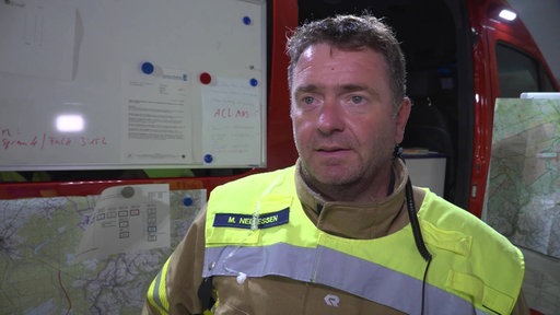 Einsatzleiter Michael Nellessen von der Feuerwehr Monschau