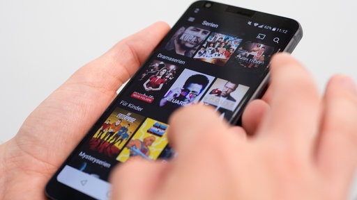 Netflix-App auf einem Smartphone 
