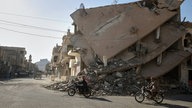 Zerstörte Oasenstadt Palmyra in Syrien