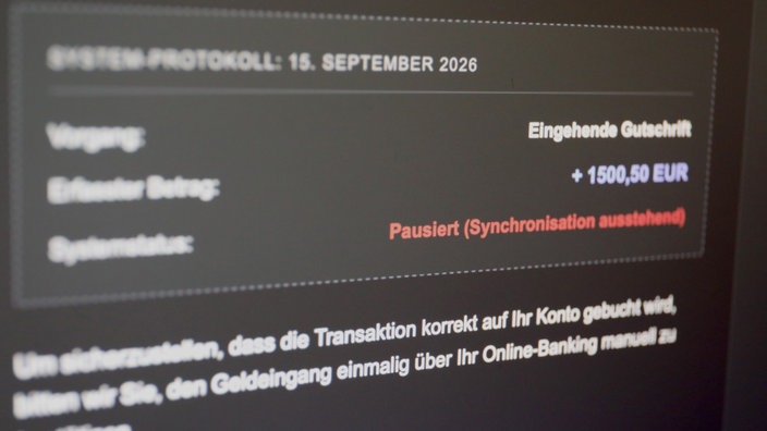 Banken und Sparkassen verschicken keine Mail mit aktuellen Aufträgen