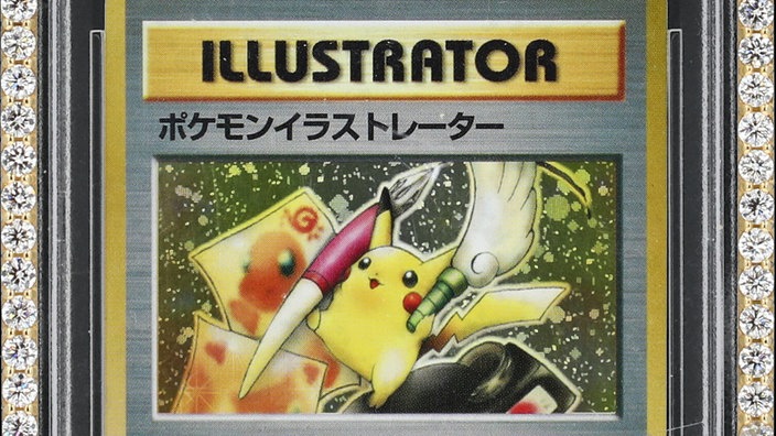 Pikachu auf einer Pokémon-Karte