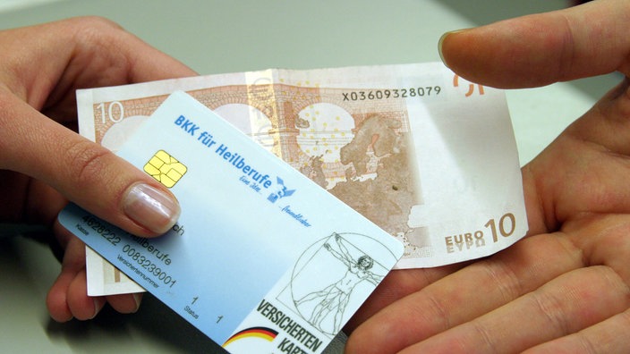 Symbolbild: Erheben von 10 Euro Praxisgebühr