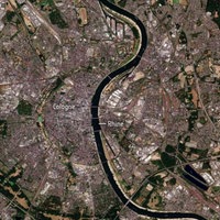 Eine Kartenansicht vom Rhein