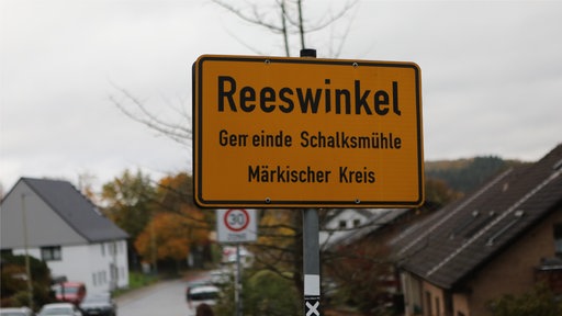 Ortsschild der Gemeinde Schalksmühle im Märkischen Kreis