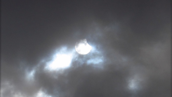 Die partielle Sonnenfinsternis in Xanten-Marienbaum