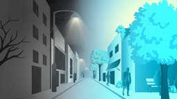 Grafik einer Stadt
