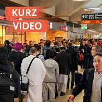 Lange Schlangen am Flughafen Köln/Bonn