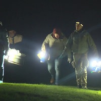 Einsatzkräfte auf dem Feld in Geseke