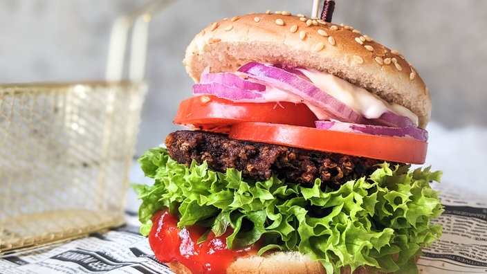 Ein belegter Burger